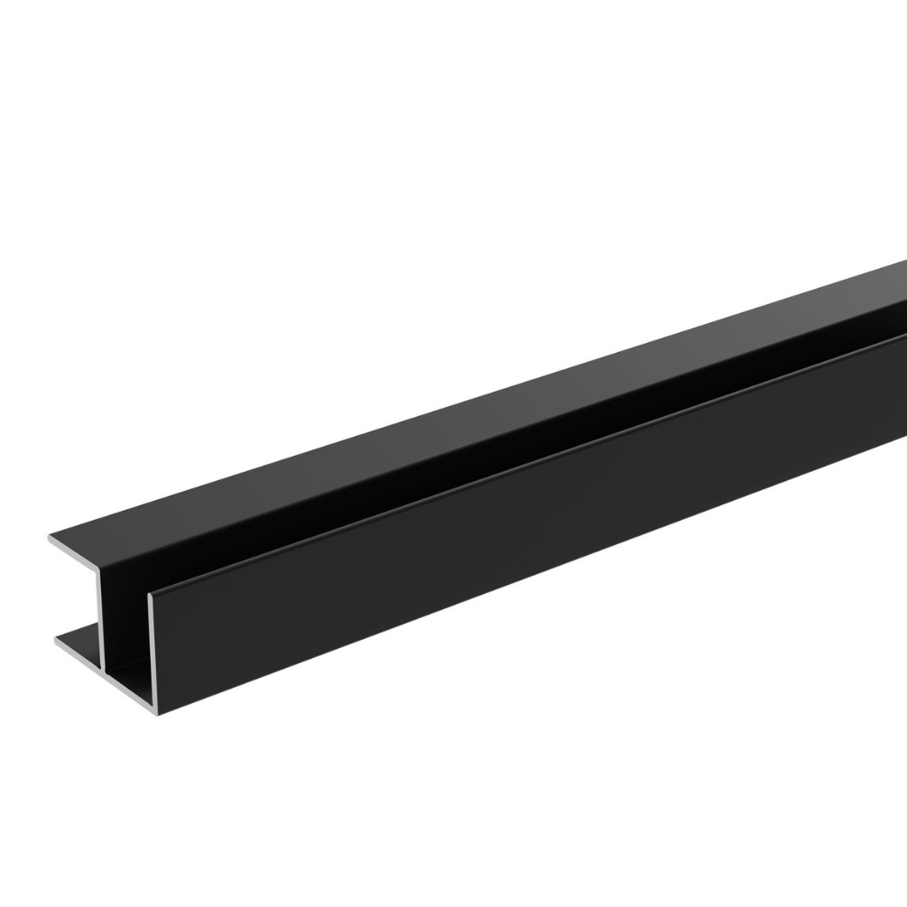 Cut out image of the Showerwall Laminate Black Silk External Corner Trim  - EC4